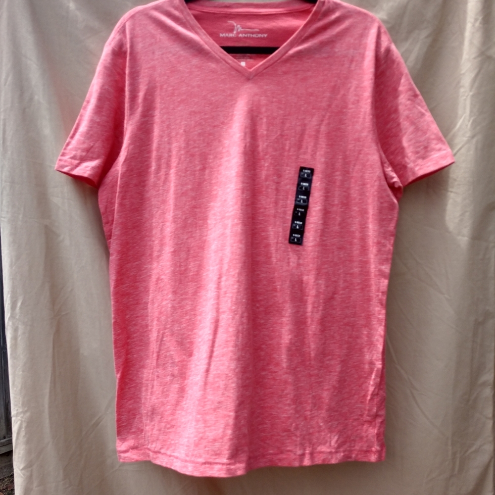 Marc Anthony Lg V-Neck Shirt Slim Fit
